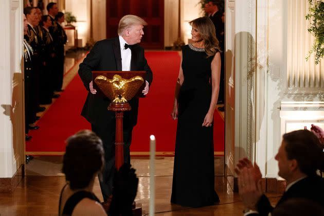 <p>Donald et Melania Trump à la Maison-Blanche, le 9 février 2020.</p>