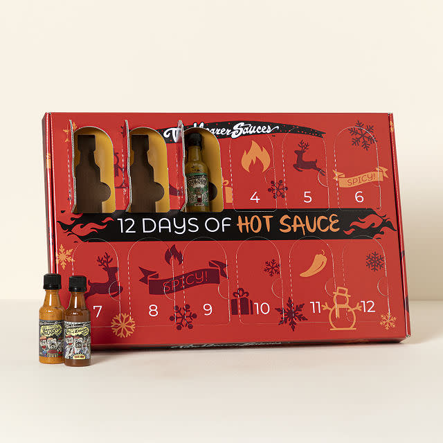 <p><a href="https://go.redirectingat.com?id=74968X1596630&url=https%3A%2F%2Fwww.uncommongoods.com%2Fproduct%2F12-days-of-hot-sauce-advent-calendar&sref=https%3A%2F%2Fwww.goodhousekeeping.com%2Fholidays%2Fgift-ideas%2Fg29387546%2Fmens-advent-calendars%2F" rel="nofollow noopener" target="_blank" data-ylk="slk:Shop Now;elm:context_link;itc:0;sec:content-canvas" class="link ">Shop Now</a></p><p>12 Days of Hot Sauce Advent Calendar</p><p>uncommongoods.com</p><p>$50.00</p><span class="copyright">Uncommon Goods</span>