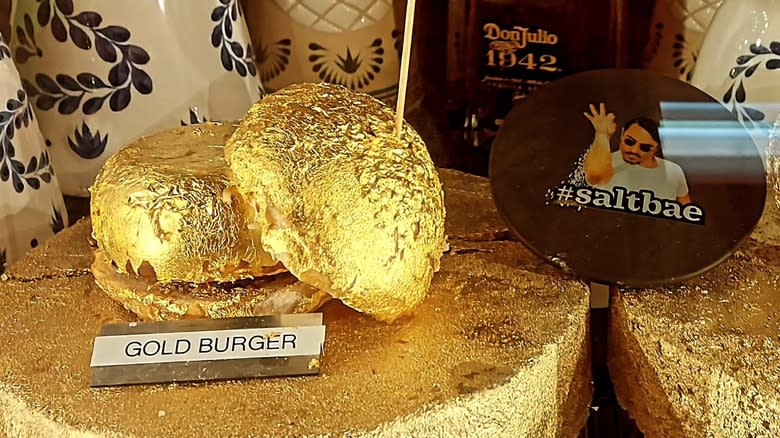 Nusr-et's gold burger 