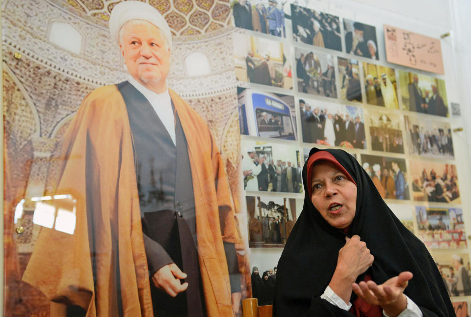 Iran's former president Rafsanjani's daughter Faezeh Hashemi (Fatemeh Bahrami / Anadolu / Getty Images file)