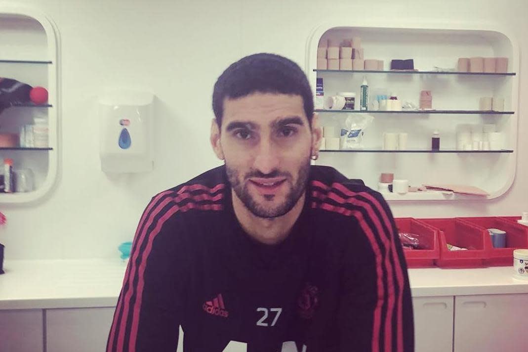 New lid: Marouane Fellaini: Instagram/Fellaini