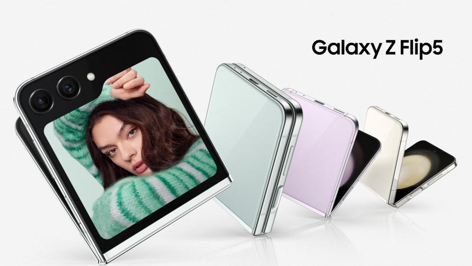 Samsung Galaxy Z Flip 5 in all four colours