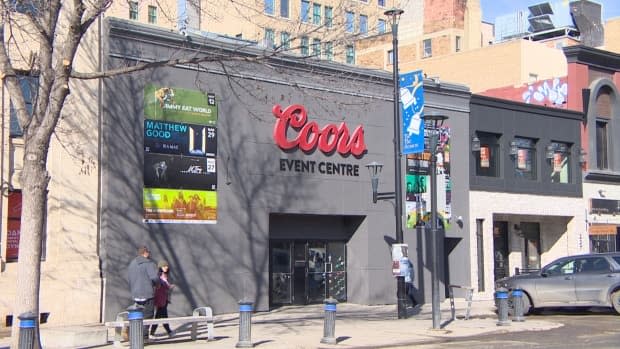 Many artists scheduled to play at the Coors Event Centre in September have cancelled their shows to protest a performance by Bombarg, a band with some members facing harassment allegations.  (CBC - image credit)