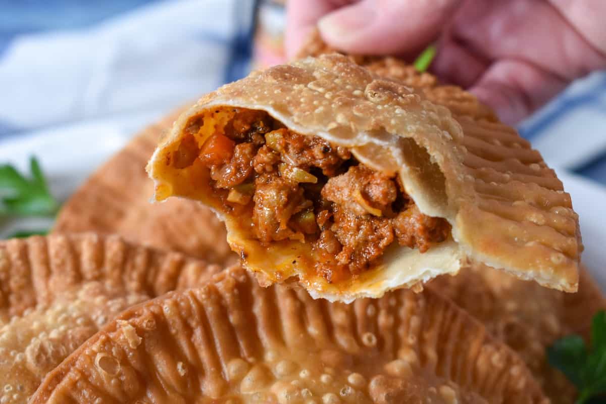 <p>Cook 2 Eat Well</p><p>Ground turkey empanadas are made with a savory tomato sauce flavored with onions, garlic, spices and olives.</p><p><strong>Get the recipe:</strong> <a href="https://www.cook2eatwell.com/turkey-empanadas/" rel="nofollow noopener" target="_blank" data-ylk="slk:Turkey Empanadas;elm:context_link;itc:0;sec:content-canvas" class="link rapid-noclick-resp">Turkey Empanadas</a></p>