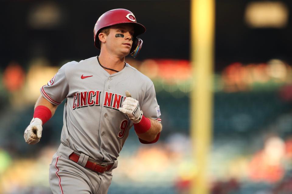 Matt McLain grew up an Angels fan was delighted to play in front of dozens of friends and family. He rewarded them with a first-inning home run, his 14th, in the Reds' 4-3 victory Tuesday night.