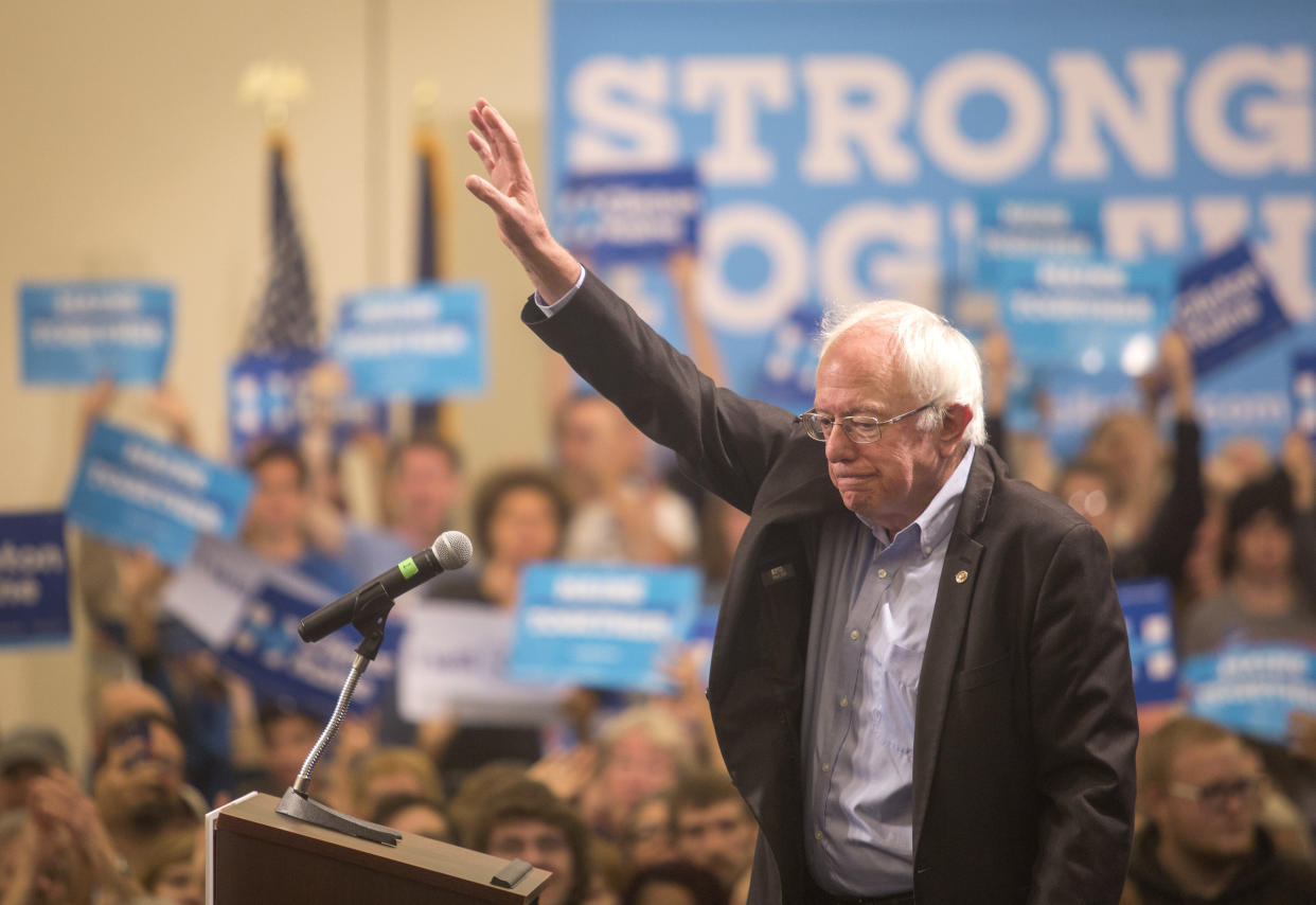 Sen. Bernie Sanders (I-Vt.) is using his new fame and following to pressure pharmaceutical companies. (Photo: Portland Press Herald/Getty Images)