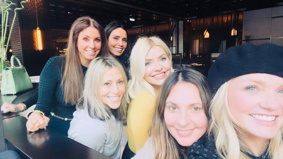 Holly has a tight knit group of friends including Christine Lampard and Nicola Appleton