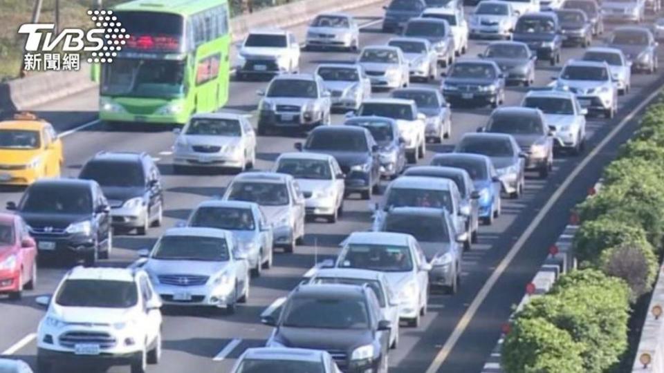 今日是連假最後一天，國道車多壅塞。（圖／TVBS資料畫面）