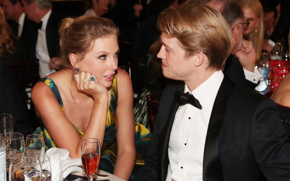 Taylor Swift with her boyfriend Joe Alwyn at the 2020 Golden Globes - Christopher Polk/NBC