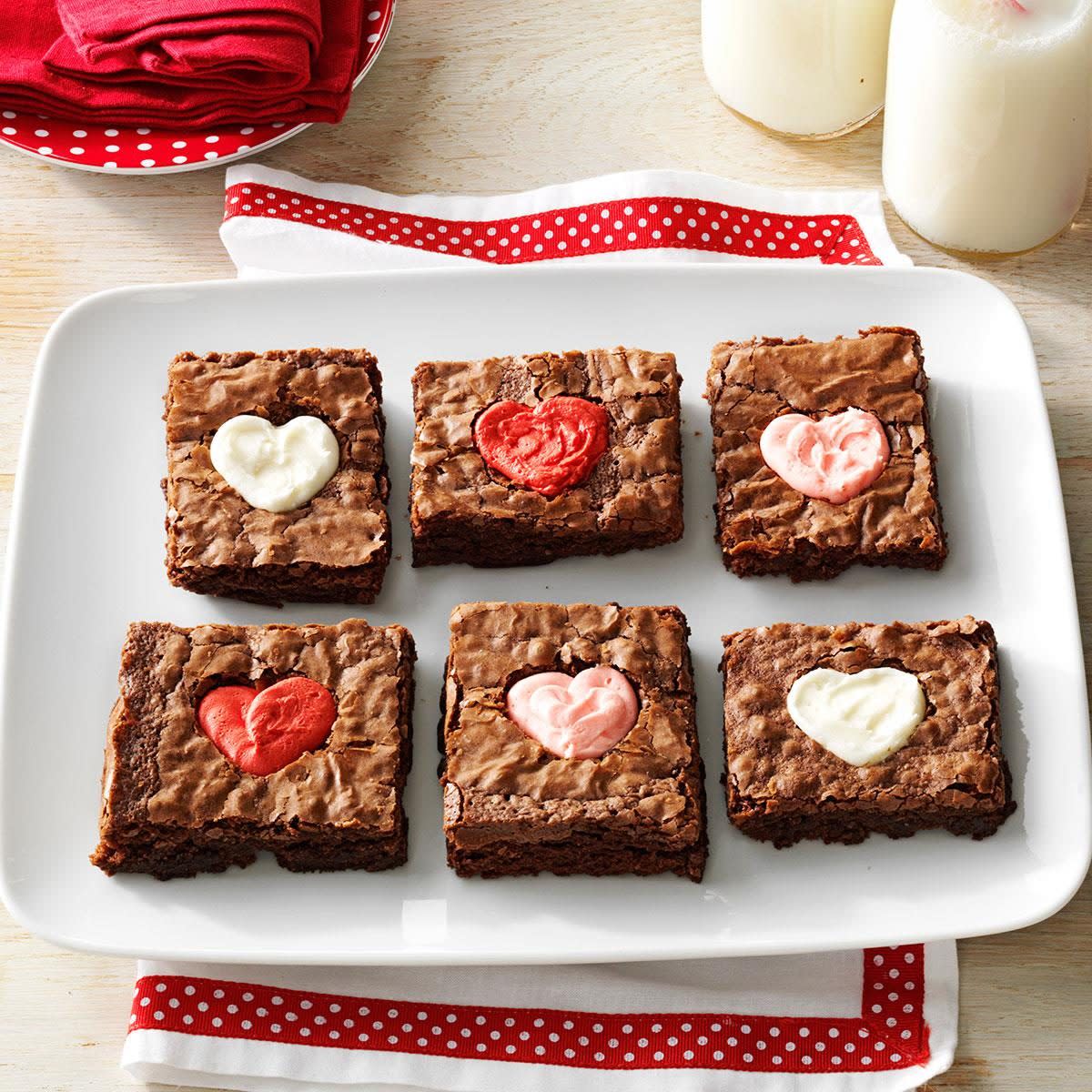 Valentine Heart Brownies