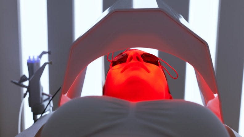 Is the secret to glowing, youthful skin zapping your face with red light?