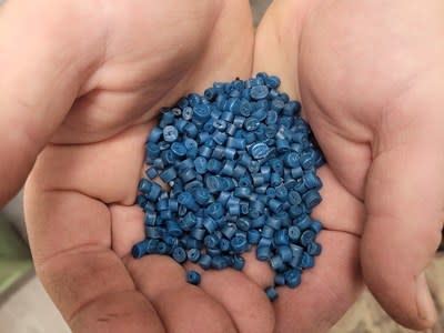 Plastic pellets at Ocean Legacy Depot (West Coast) (CNW Group/Fisheries and Oceans (DFO) Canada)