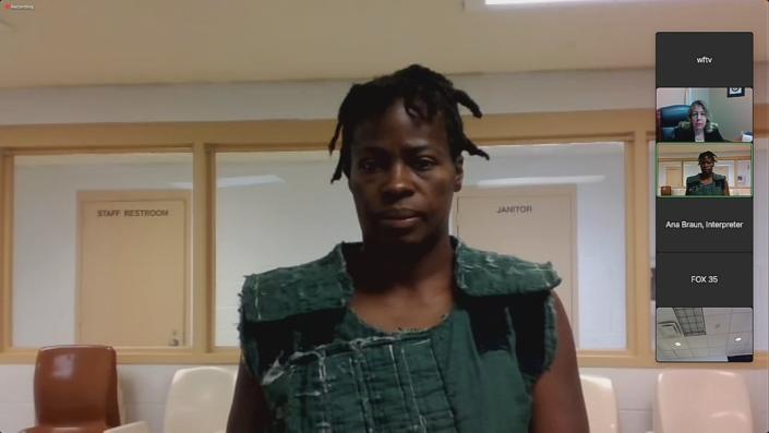 Vickie Williams, accused of killing a Mount Dora couple, appeared before a Lake County judge for the first time Saturday.