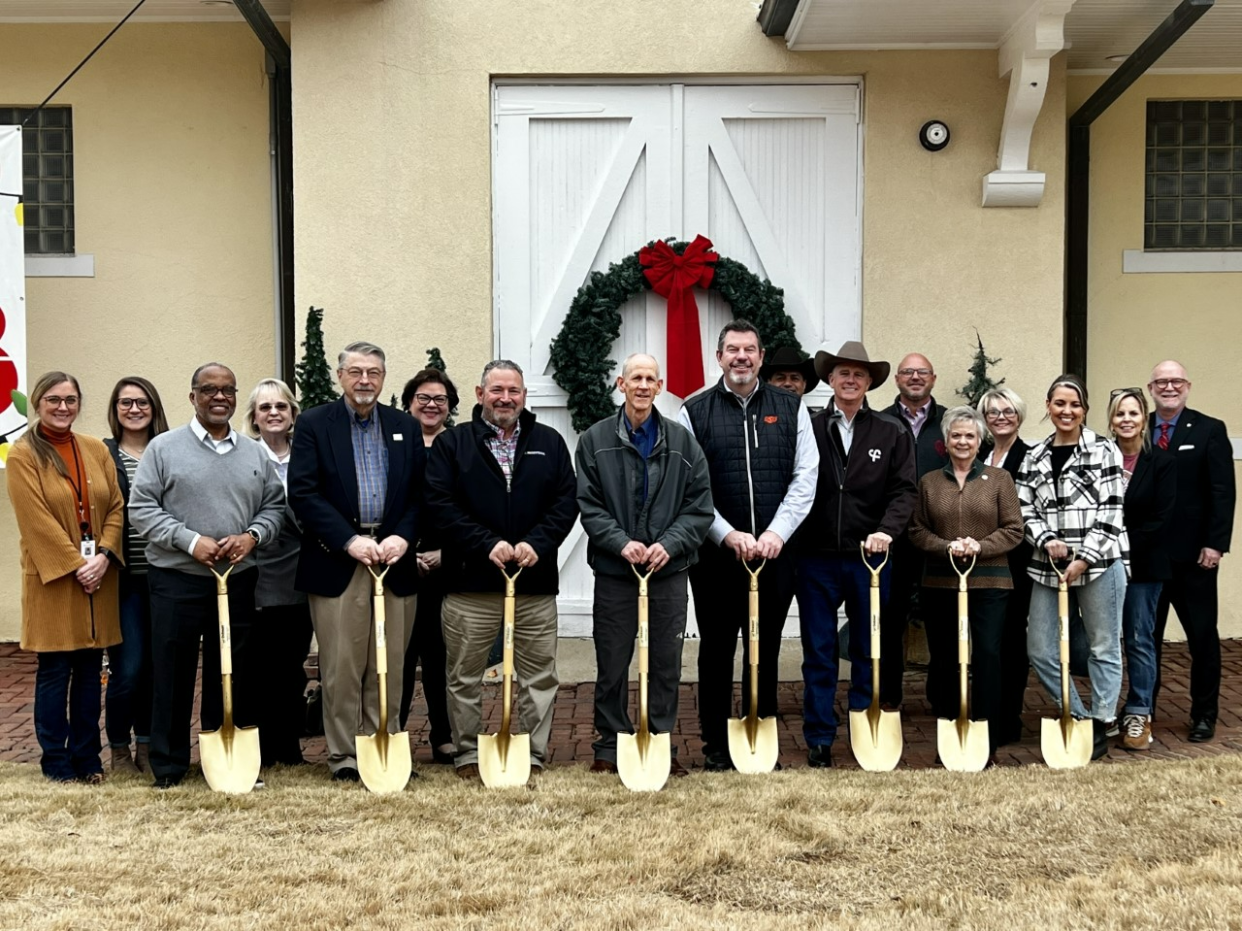 Dobson Fiber and local leaders held a groundbreaking Wednesday to introduce the company's fiber internet service to Bartlesville.