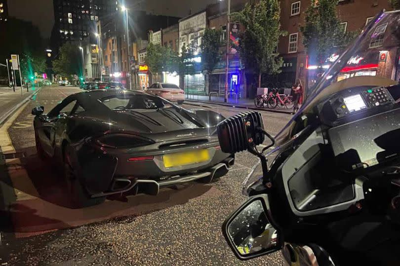 McLaren supercar stopped by police