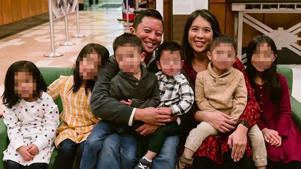 gofundme Ryan and Jennifer Ambrosio with their six children