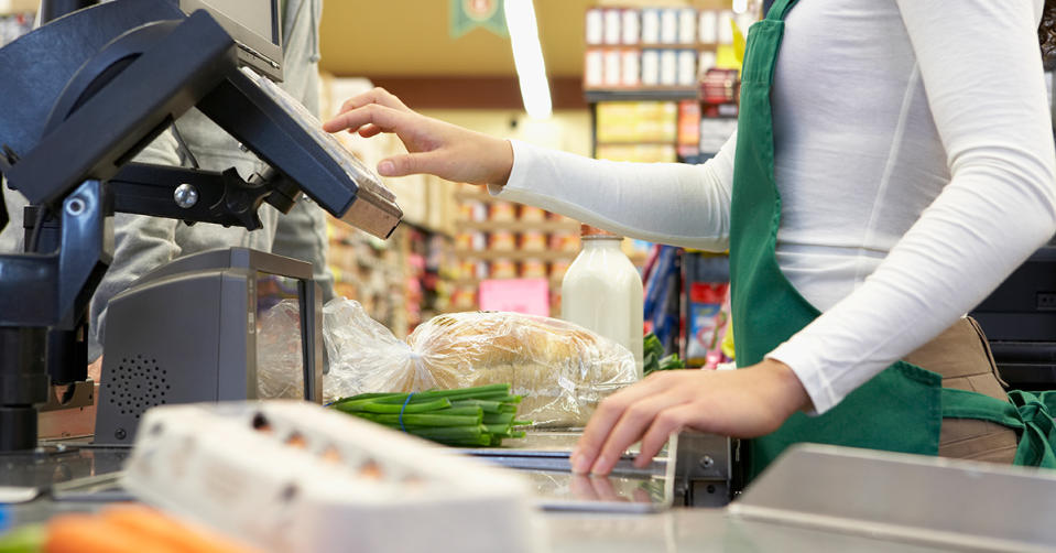 Checkout at a supermarket