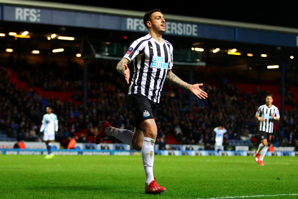 Scare survived: Newcastle resisted a big Blackburn fightback to take their place in round four