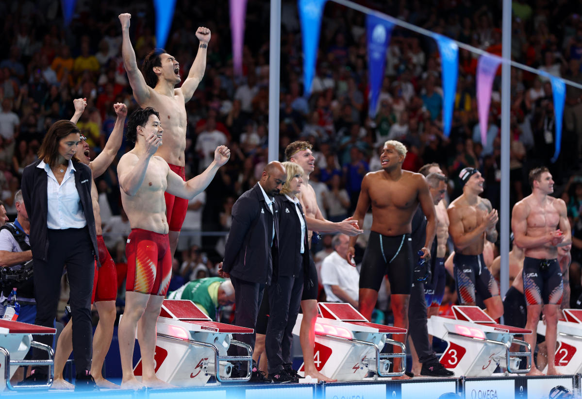 Paris Olympics U.S. streak in 4x100 men's medley ends, team settles