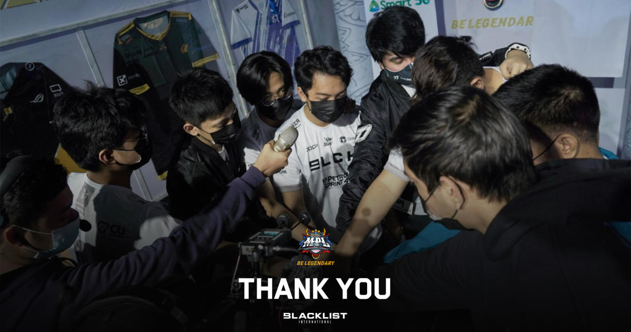 Blaklist International have been eliminated from playoff contention at the Mobile Legends Professional League Philippines Season 9 after getting swept by Omega Esports in their last match of the regular season. (Photo: Blacklist International)