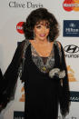 BEVERLY HILLS, CA - FEBRUARY 11: Actress Joan Collins arrives at Clive Davis and the Recording Academy's 2012 Pre-GRAMMY Gala and Salute to Industry Icons Honoring Richard Branson held at The Beverly Hilton Hotel on February 11, 2012 in Beverly Hills, California. (Photo by Kevin Winter/Getty Images)