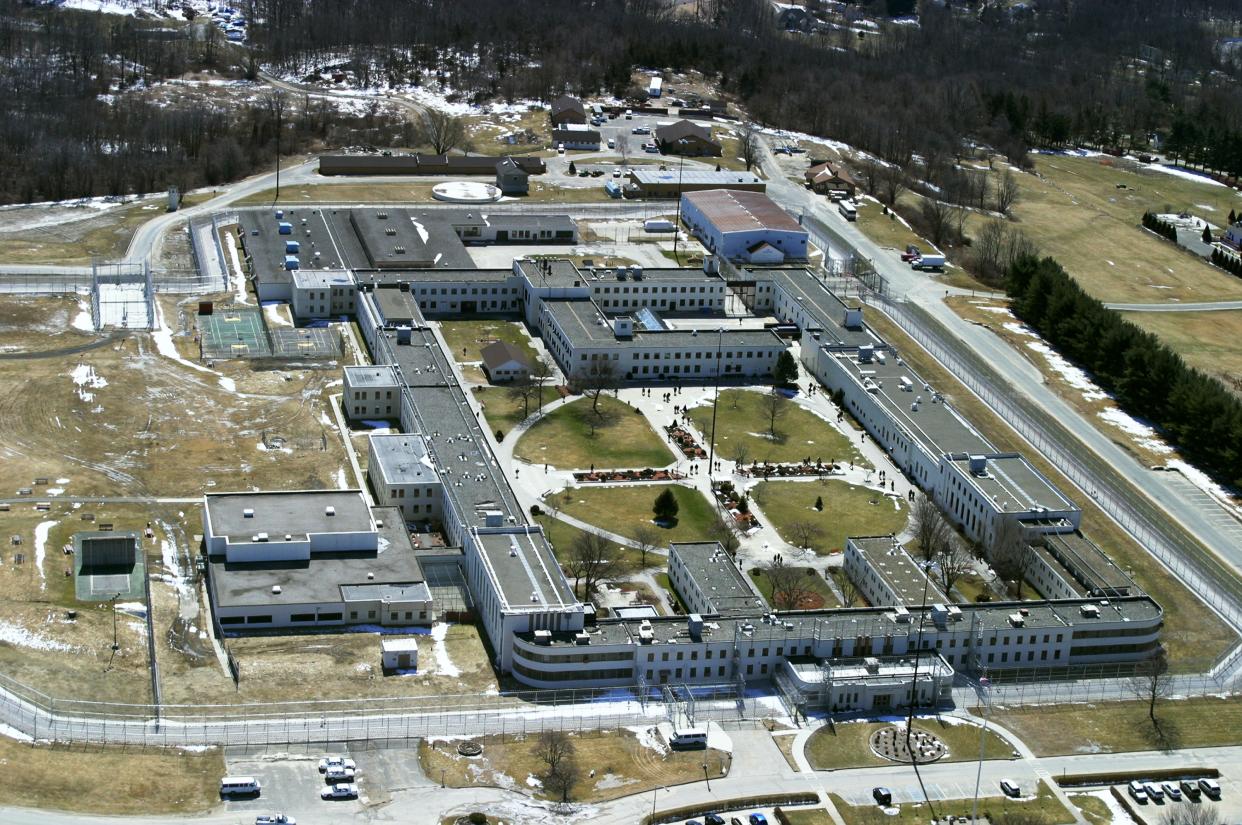 UNITED STATES - MARCH 22:  The Federal Correctional Institution in Danbury, Conn., is a low-security prison surrounded by double fencing. Adjacent is a minimum-security camp.  (Photo by Mark Bonifacio/NY Daily News Archive via Getty Images)
