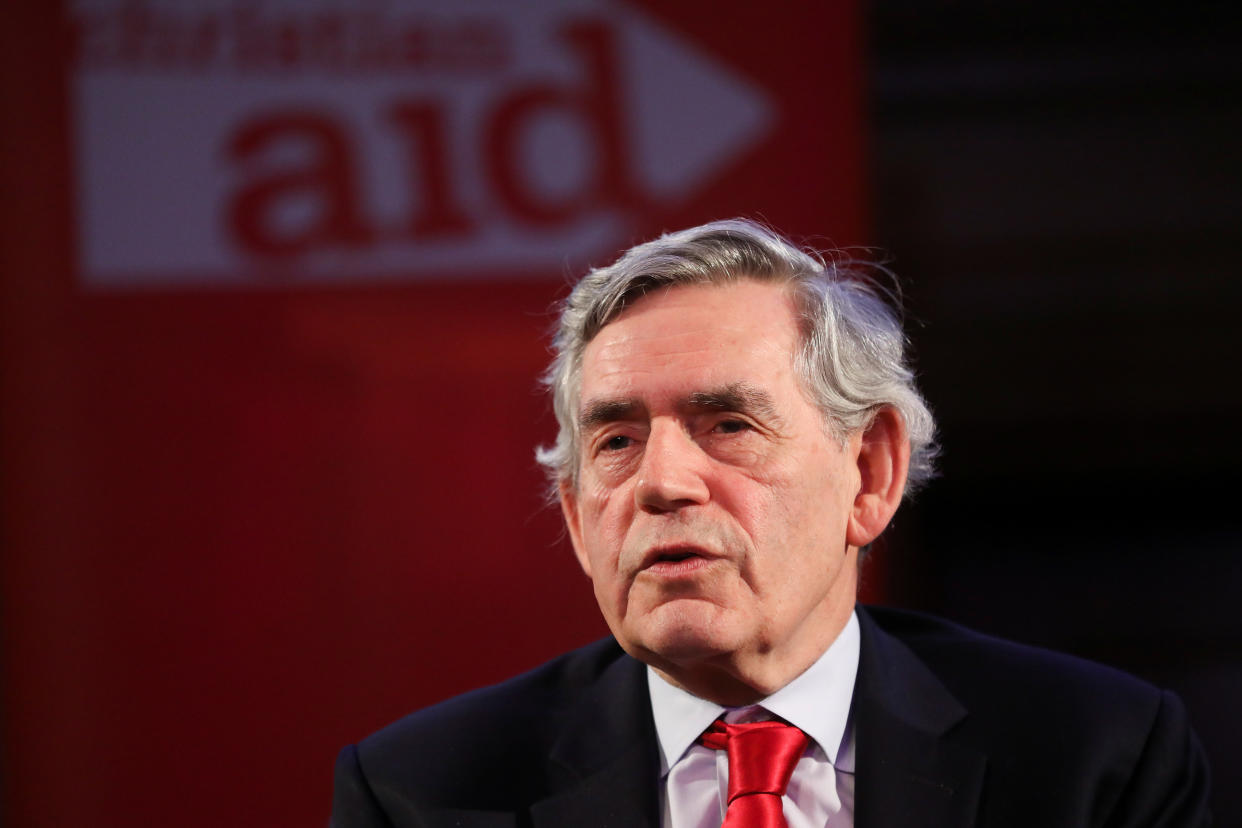 Former prime minister Gordon Brown said the government would be 'immoral' if they did not increase benefits in line with inflation. (Reuters)