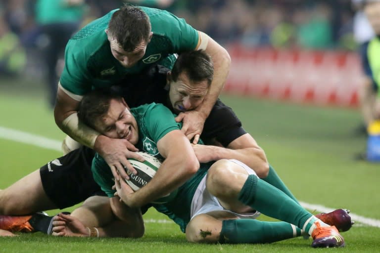 Jacob Stockdale adds a cutting edge to Ireland's all round game as he showed in scoring his 12th try in 14 Tests