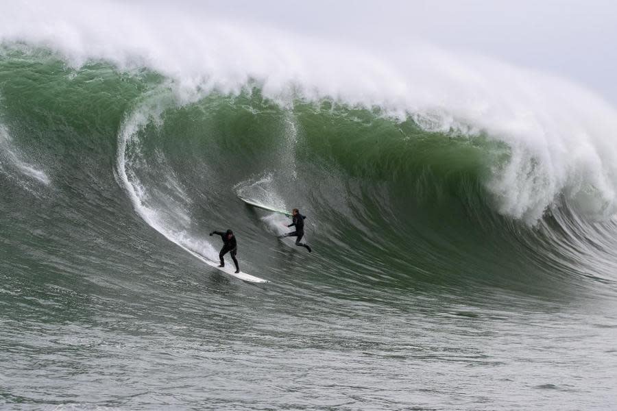 Massive wipeout at Mavericks (Photo by Frank Quirarte Photography)