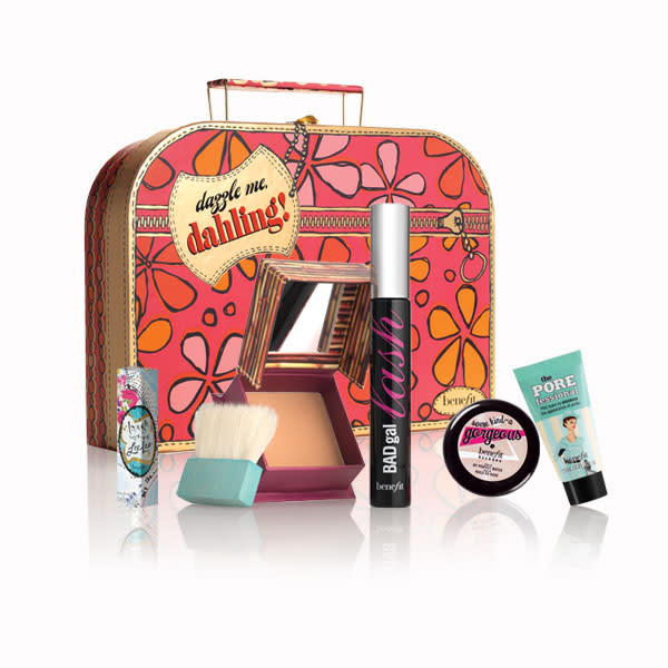 <b>Benefit – 10% off Christmas sets</b><br><br>Benefit is offering 10 per cent off all its Christmas gift sets online. No code required, ends tonight.<br><a href="http://www.benefitcosmetics.co.uk/product/view/dazzle-me-darling" rel="nofollow noopener" target="_blank" data-ylk="slk:Dazzle Me, Dahling! gift set – WAS £44 NOW £39.60 - Benefit;elm:context_link;itc:0;sec:content-canvas" class="link "><br>Dazzle Me, Dahling! gift set – WAS £44 NOW £39.60 - Benefit</a>