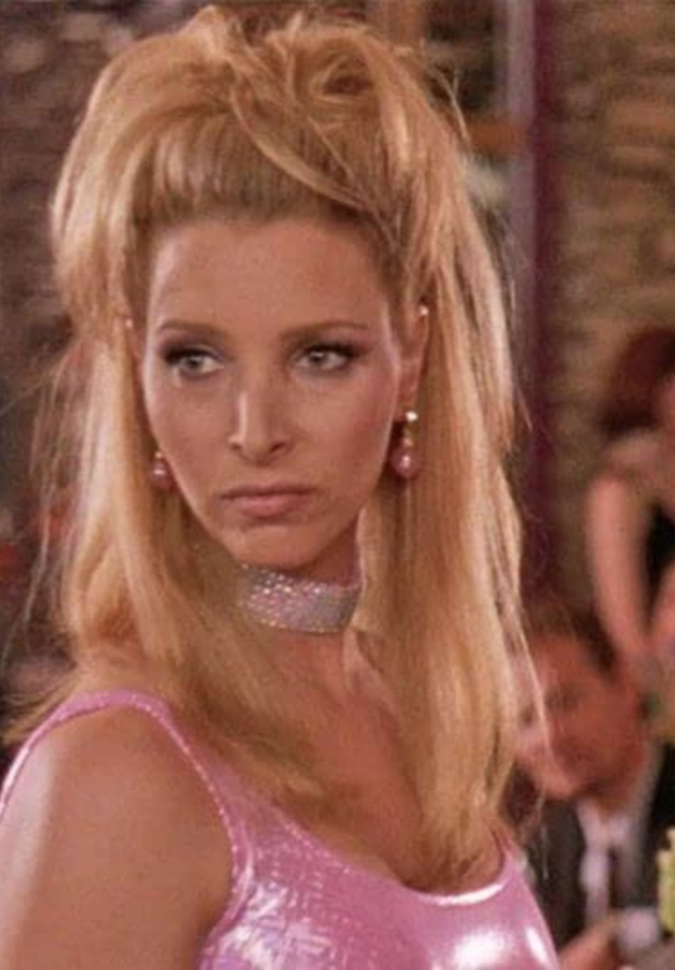 1997: Lisa Kudrow's Pink Eyeshadow in 'Romy and Michele's High School Reunion'