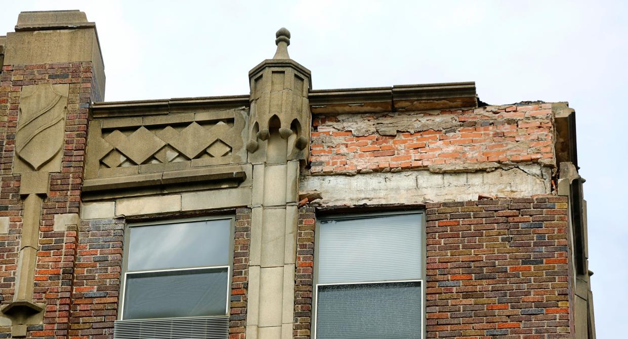 The Cimarron Tower apartments, formerly the Cushing Hotel, in downtown Cushing. File photo