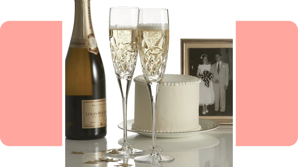 winter wedding essentials: champagne flutes