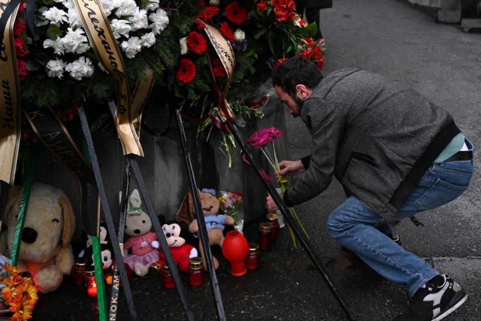 Russia announced a national day of mourning on Sunday (AFP via Getty Images)