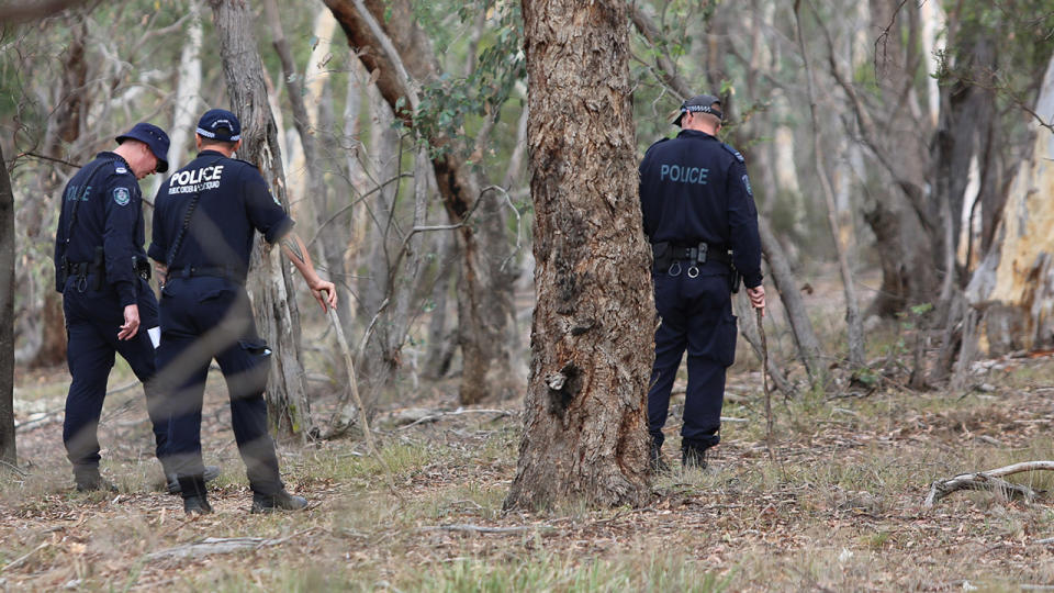 Police search bushland for missing western Sydney woman Samah Baker. Source: NSW Police