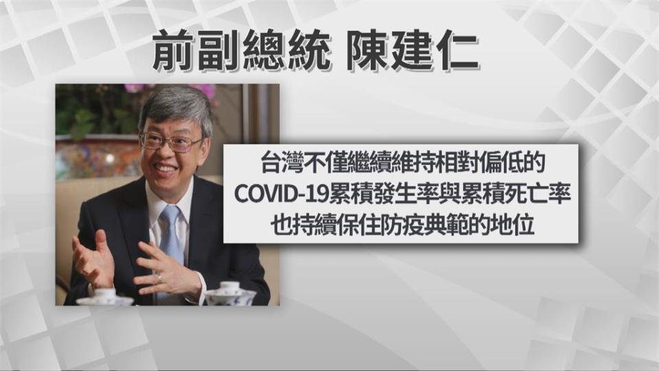 台灣抗疫70天　陳建仁秀8張圖表　讚台是防疫典範