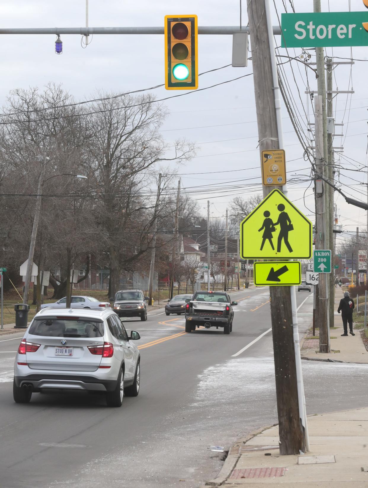 Copley Road between Storer Avenue and East Avenue, shown in 2022, has been listed as one of the top vehicle crash areas in Summit County.