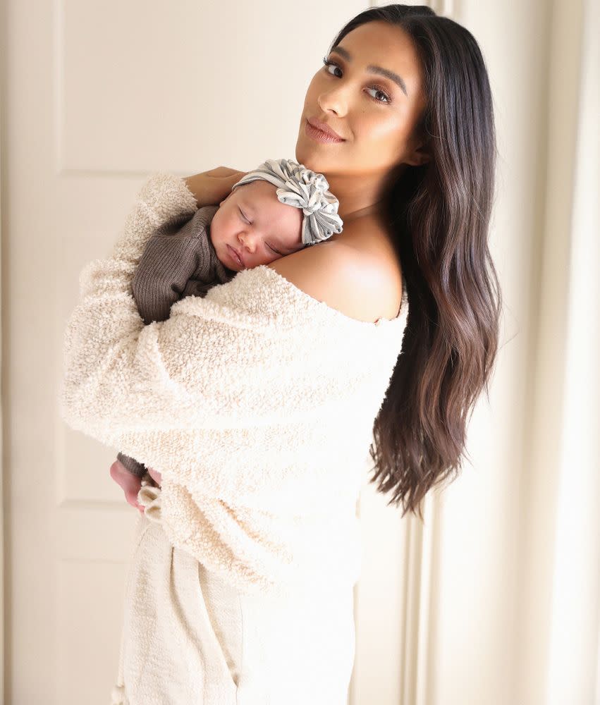 Shay Mitchell and daughter Atlas | Tierney Gearon