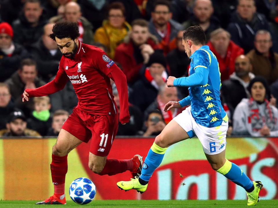 Liverpool narrowly beat Napoli at Anfield last year: Getty Images