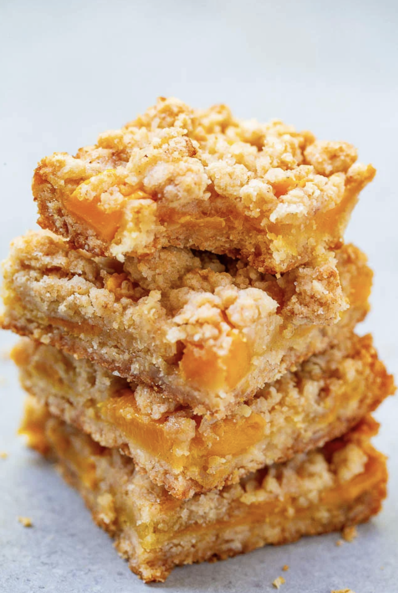 Mango oatmeal bars.