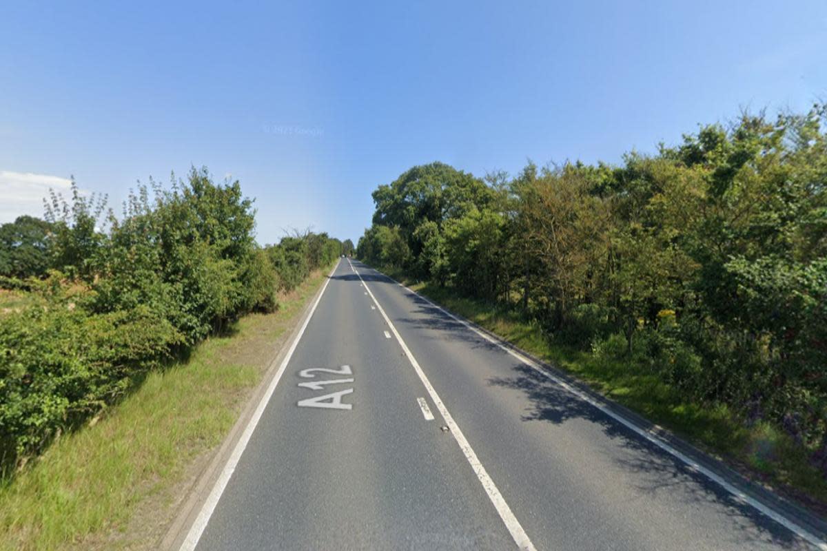 Part of the A12 will be closed later this month <i>(Image: Google Maps)</i>