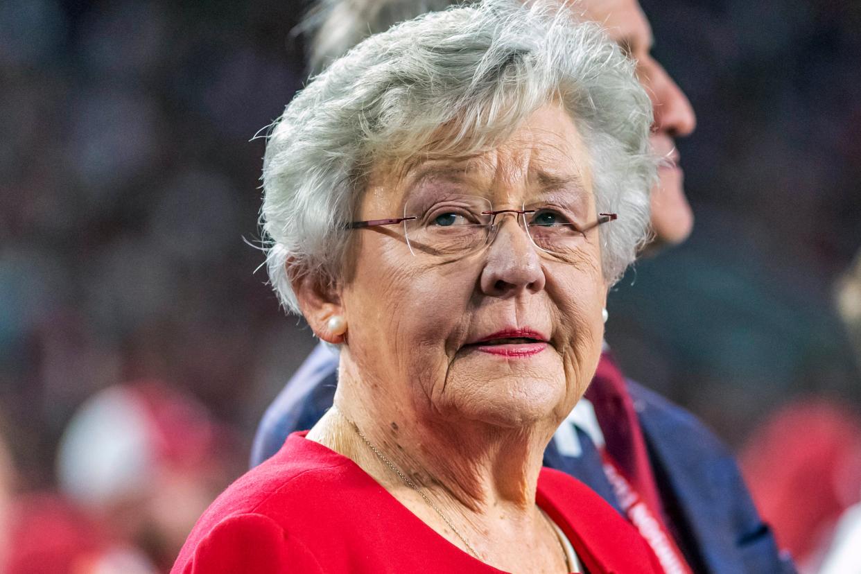 <p>Alabama Governor Kay Ivey has kept a mask mandate in place despite other GOP-led states in the south lifting Covid restrictions</p> (Copyright 2019, The Associated Press. All rights reserved.)