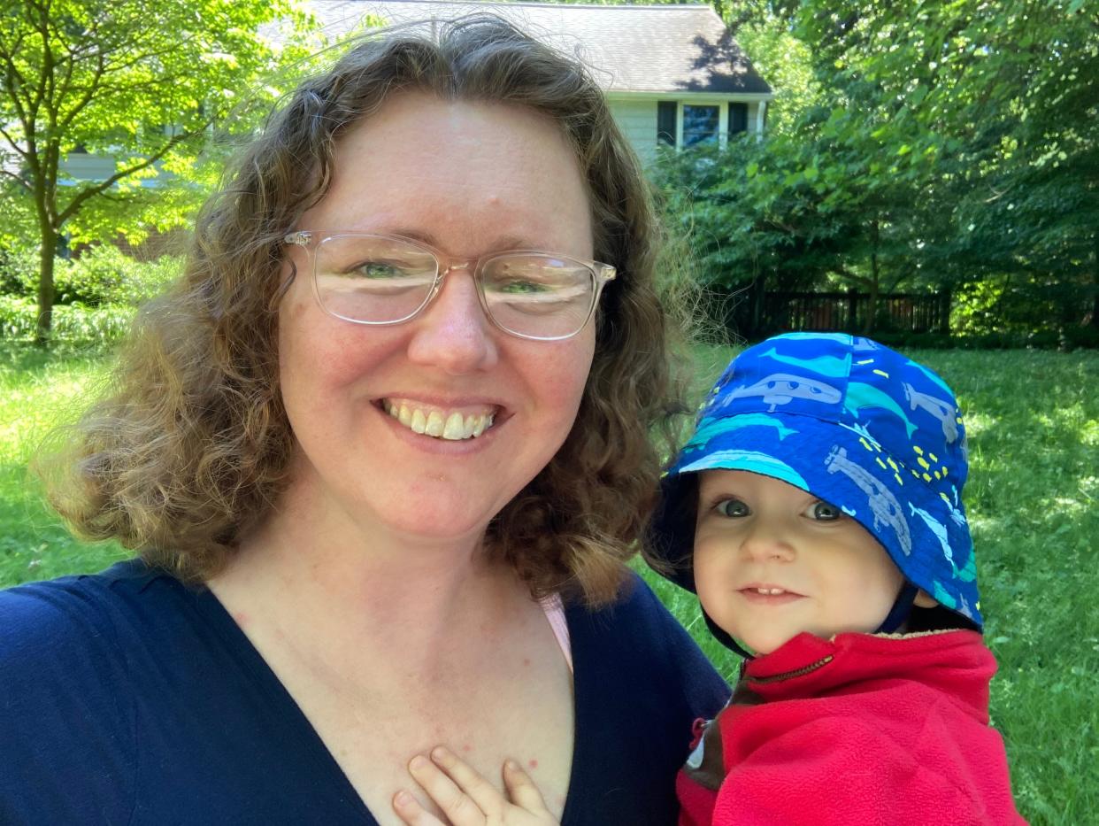Anne Jefferson, a professor at Kent State University, has had trouble finding a COVID-19 vaccine appointment for her youngest child, Andrew Jefferson.