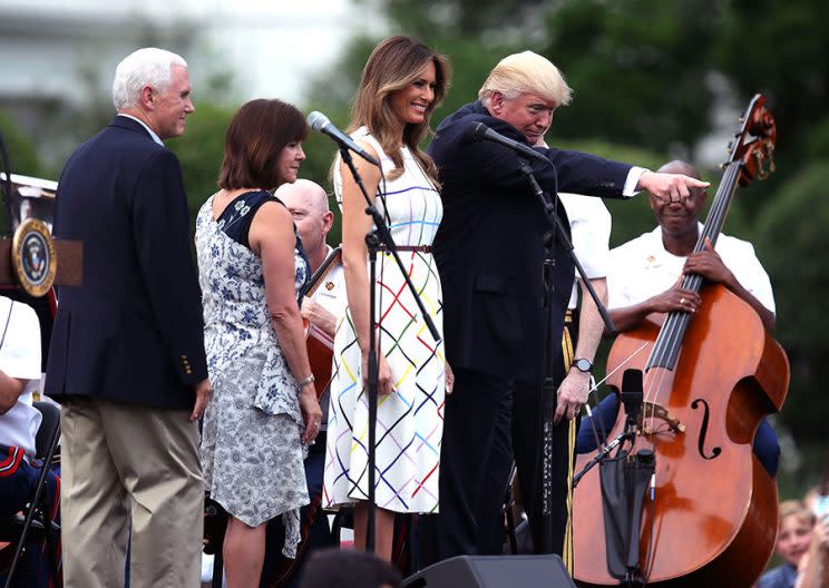 The First Lady and President Trump at the Congressional Picnic.(Photo: Getty Images)