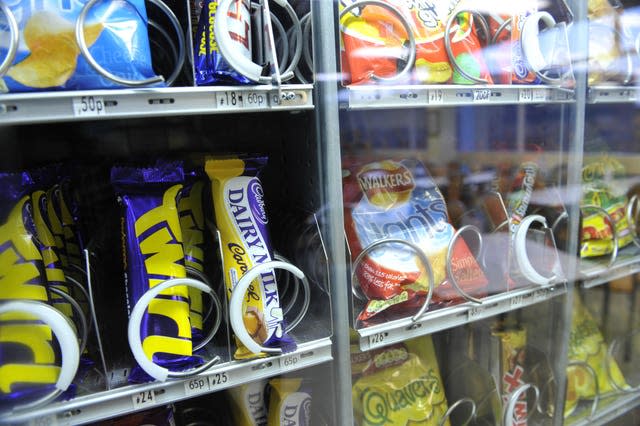 Junk food vending machine