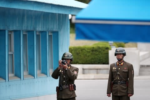 Soldiers in the DMZ - Credit: BLOOMBERG