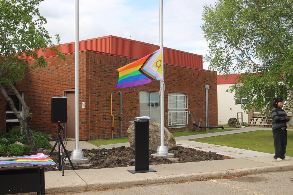 Pride flag raised at City Hall