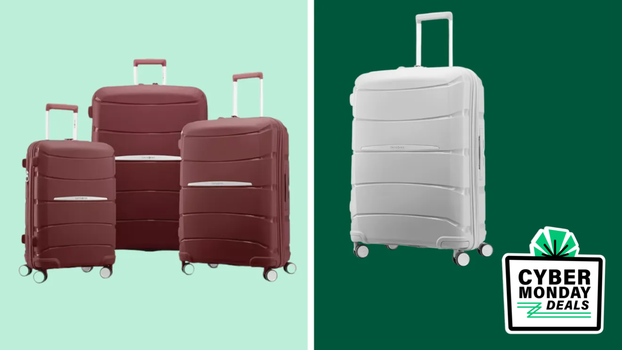 Get the best deals on luggage following Cyber Monday from Samsonite, Vacay and Away.