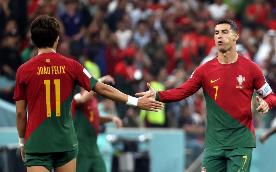 Ronaldo replaced by Joao Felix - Ronaldo who? Portugal unearth their new star in romp towards quarter-finals - Abedin Taherkenareh/EPA