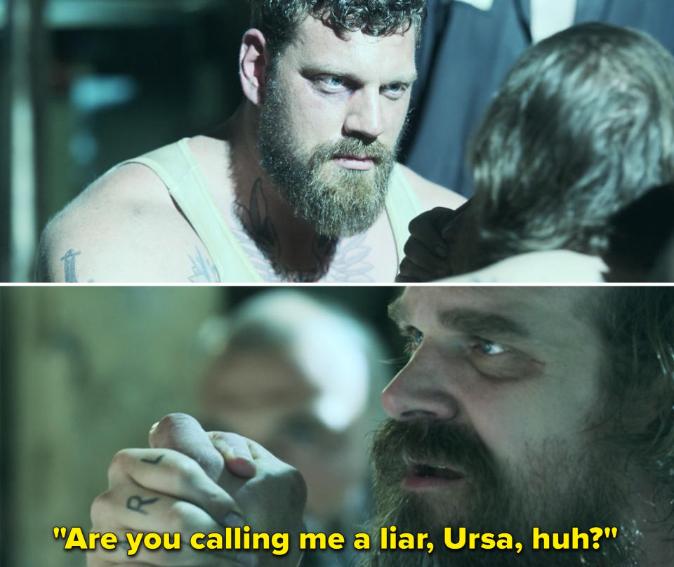 Alexei saying, "Are you calling me a liar, Ursa, huh?"